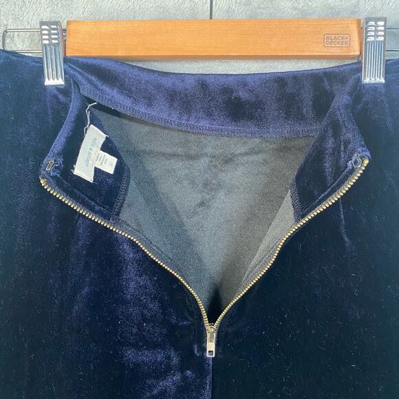 Anthropologie Velvet Mini‎ Skirt Medium Indie Twee Retro Boho Grunge - Picture 6 of 11